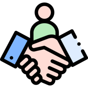 Icona stretta di mano