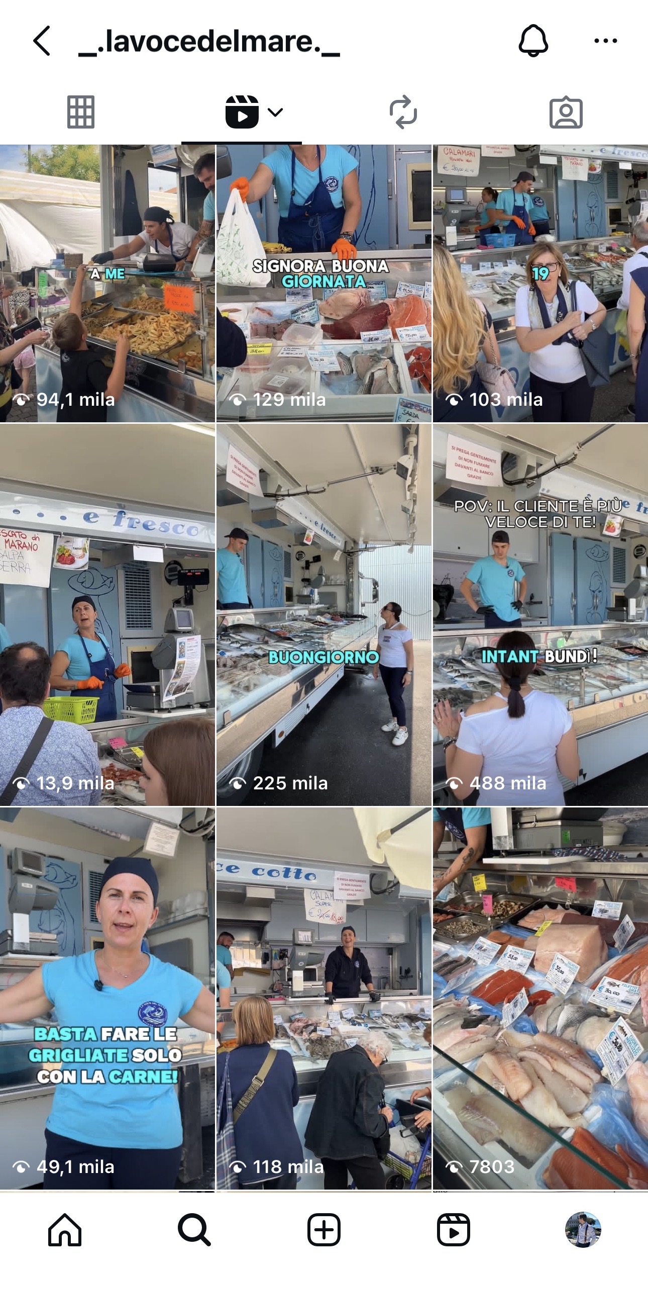 Screenshot risultati campagna pescheria
